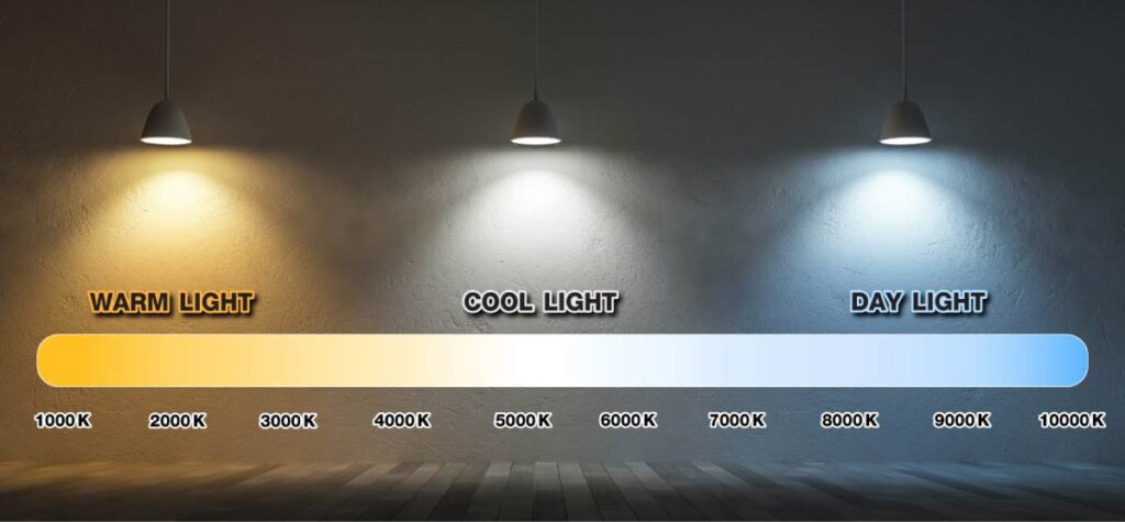 การเลือกอุณหภูมิและสีของแสง